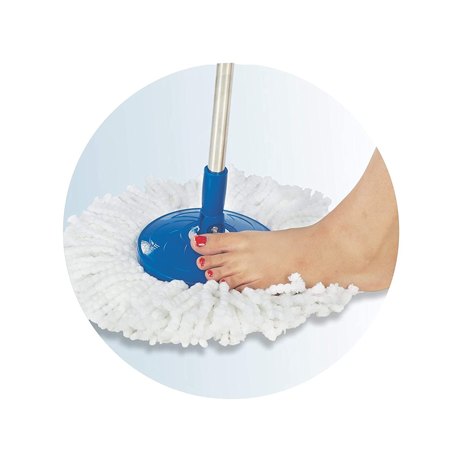 0842 Home Cleaning - Stainless Steel 360 Degree Rotating Pole Microfiber Mop Rod Stick DeoDap 0842 Home Cleaning - Stainless Steel 360 Degree Rotating Pole Microfiber Mop Rod Stick DeoDap
